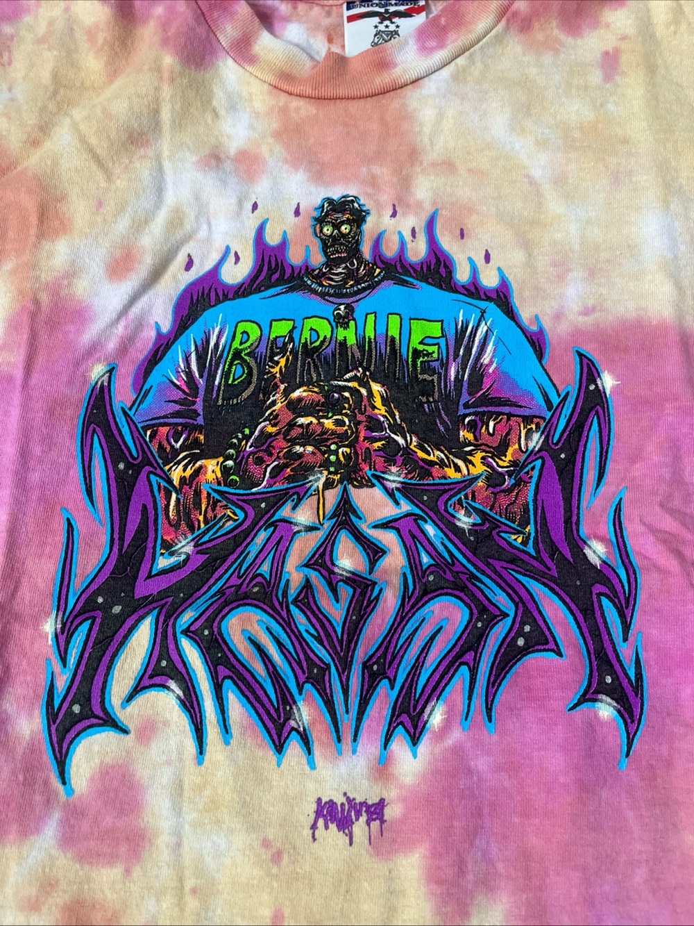 Hasan Piker Hasanabie Tie-Dye Bernie Ideologies Union Made In USA Graphic T Med